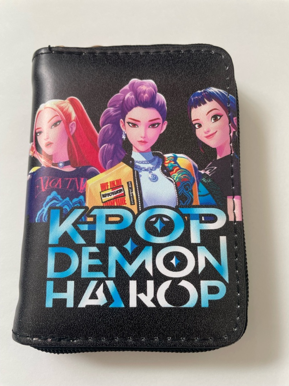 K-Pop Demon Hunter / Huntrix Graphic small Wallet Case - Black